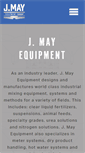 Mobile Screenshot of jmayequipment.com